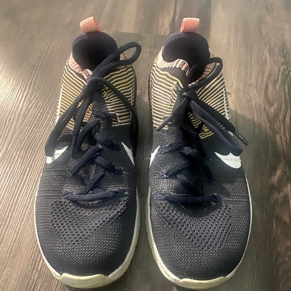 Nike Metcon DSX Flyknit 2 Train Shoe College Navy Pink 9.5